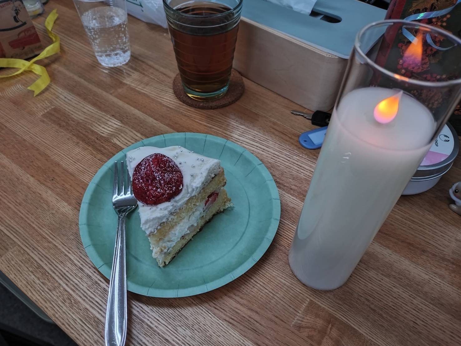 ケーキとろうそく